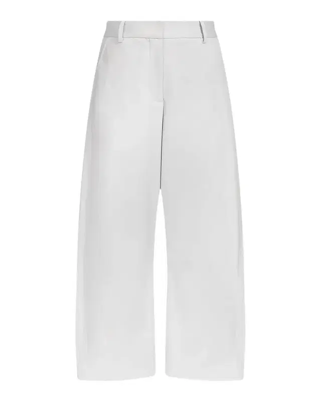 TWP Slouchy BF Stretch-Cotton Wide-Leg Trousers