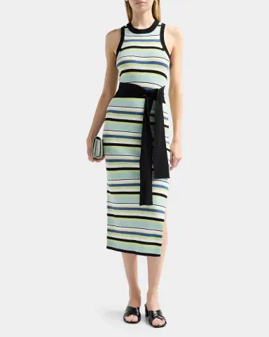 Toccin Piper Tie-Front Sleeveless Midi Dress | Thumbnail 2