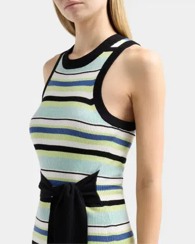 Toccin Piper Tie-Front Sleeveless Midi Dress | Thumbnail 4