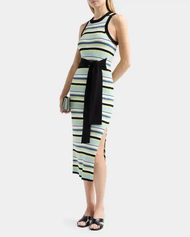 Toccin Piper Tie-Front Sleeveless Midi Dress | Thumbnail 5