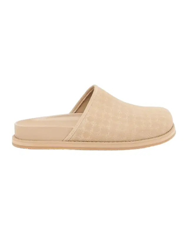 Amiri Men 's MA Monogram Suede Clogs