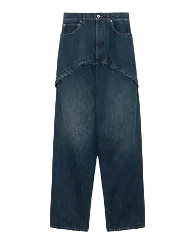 Loewe Layered Wide-Leg Jeans | Thumbnail 1 Loewe Layered Wide-Leg Jeans | Thumbnail 1