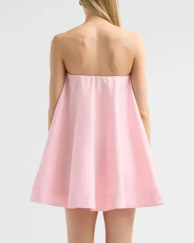 As It May Nerisia 3D Floral Strapless Trapeze Mini Dress | Thumbnail 3