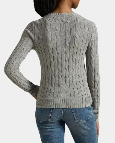 Polo Ralph Lauren Cable-Knit Cotton Crewneck Sweater | Thumbnail 3