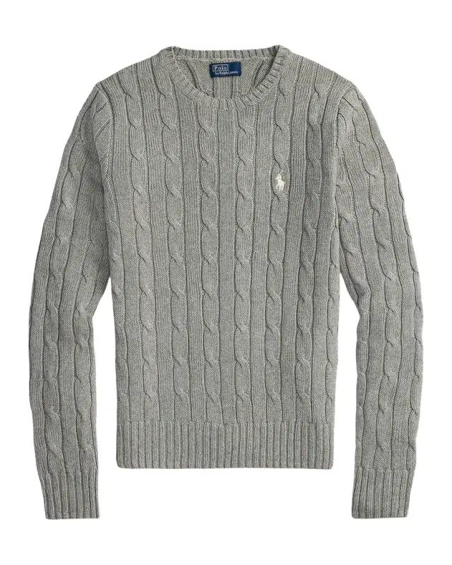 Polo Ralph Lauren Cable-Knit Cotton Crewneck Sweater