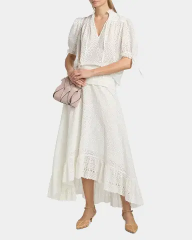 Ulla Johnson Aloutte Eyelet Cotton Top | Thumbnail 2
