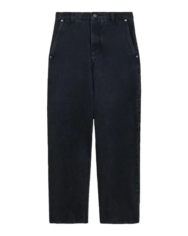 Loewe Men 's Leather-Patch Straight-Leg Jeans