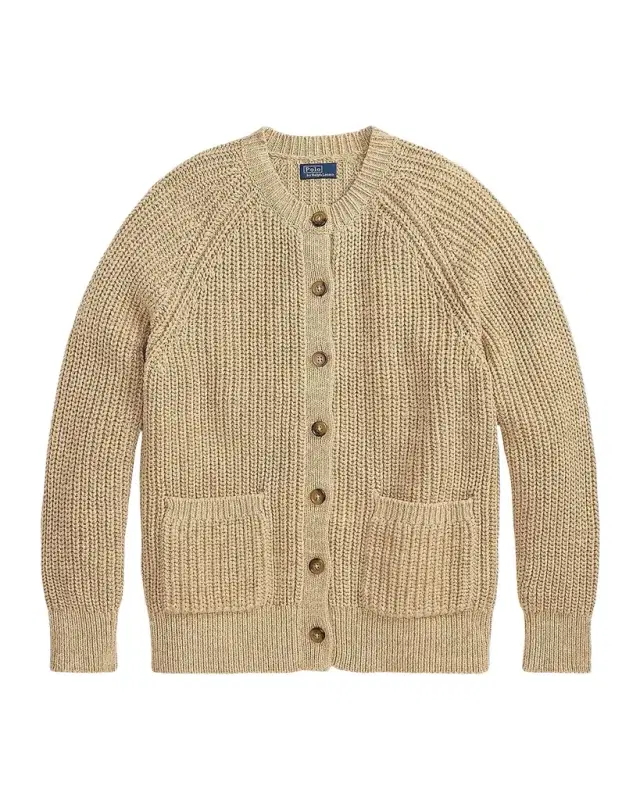 Polo Ralph Lauren Knitted Raglan-Sleeve Cotton Cardigan