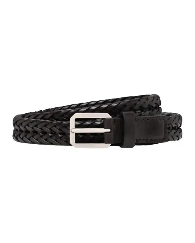 TOM FORD Men 's Woven Leather Belt