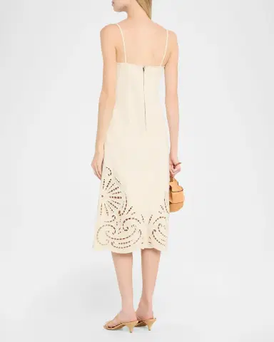 Ulla Johnson Jane Eyelet Denim Midi Dress | Thumbnail 3 Ulla Johnson Jane Eyelet Denim Midi Dress | Thumbnail 3