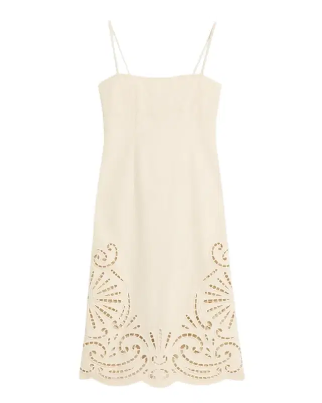 Ulla Johnson Jane Eyelet Denim Midi Dress