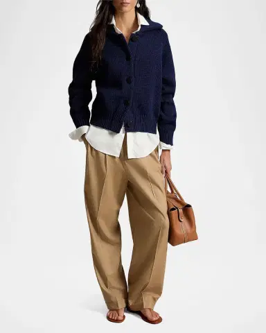 Polo Ralph Lauren Cotton-Blend Button-Front Cardigan | Thumbnail 2