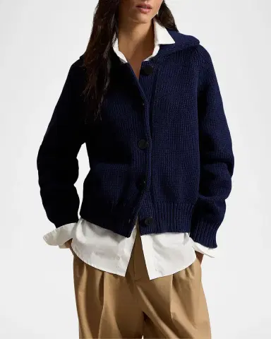 Polo Ralph Lauren Cotton-Blend Button-Front Cardigan | Thumbnail 4