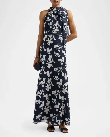 SACHIN BABI Diana Floral Chiffon Gown | Thumbnail 2