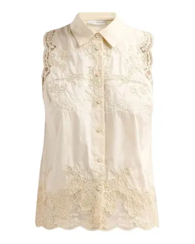Elie Tahari July The Ivy Embroidered Cotton Lace Blouse | Thumbnail 1 Elie Tahari July The Ivy Embroidered Cotton Lace Blouse | Thumbnail 1