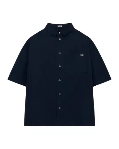 Loewe Men's Short-Sleeve Heavy Cotton Button-Front Shirt | Thumbnail 1 Loewe Men's Short-Sleeve Heavy Cotton Button-Front Shirt | Thumbnail 1