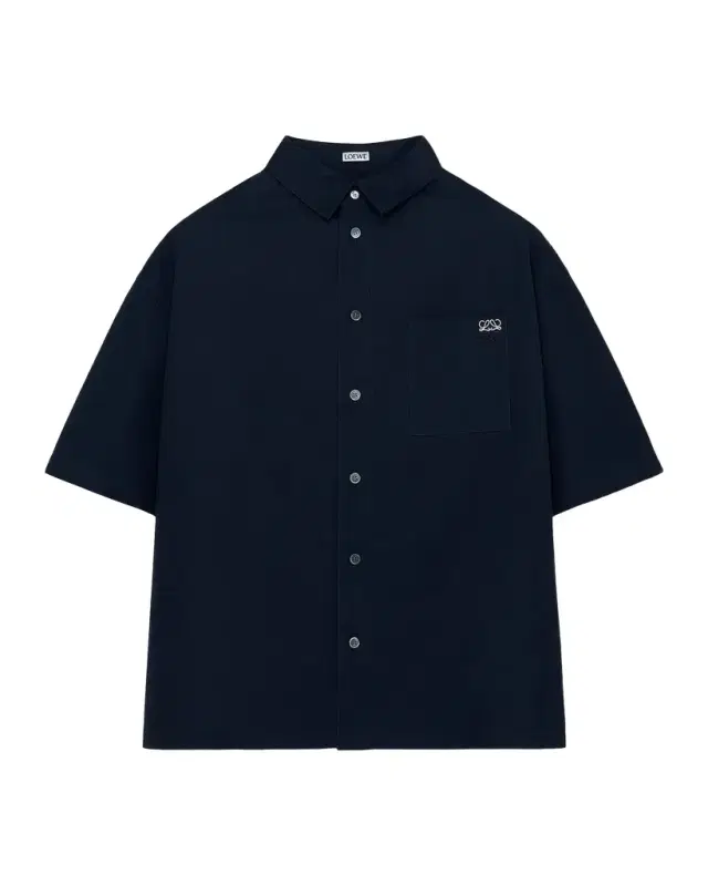 Loewe Men 's Short-Sleeve Heavy Cotton Button-Front Shirt