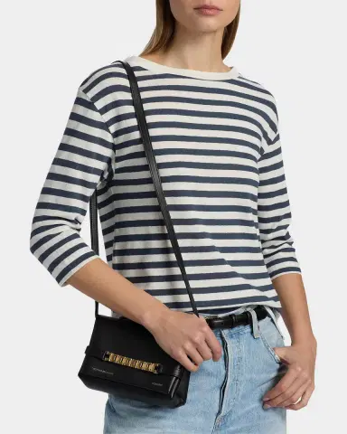 MAJESTIC FILATURES Striped Crewneck Cotton-Linen Top | Thumbnail 5