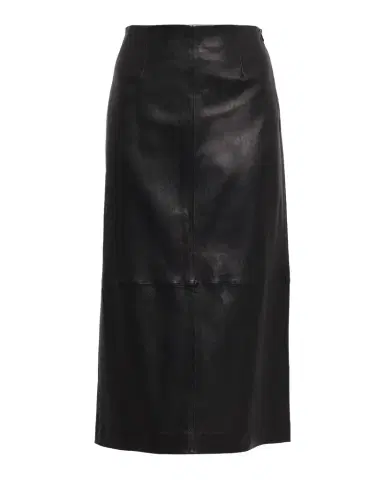 Simkhai Raven Leather Pencil Midi Skirt | Thumbnail 1