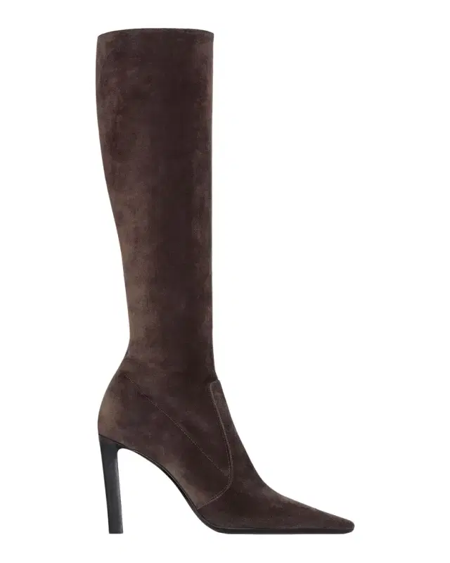 Saint Laurent 95mm Suede Knee-High Boots