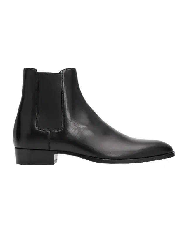 Saint Laurent Men 's Wyatt 30 Leather Chelsea Boots