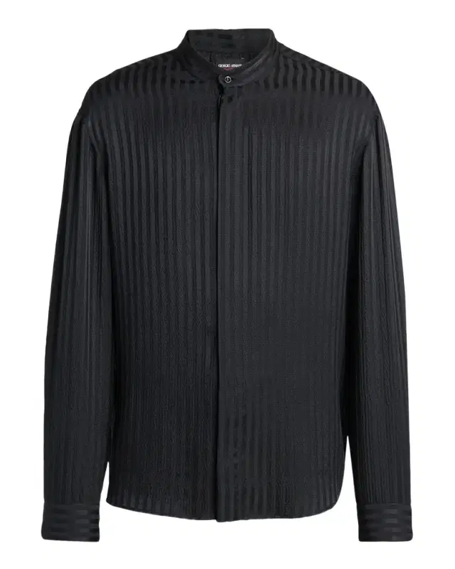 Giorgio Armani Men 's Pinstripe Silk Blend Shirt