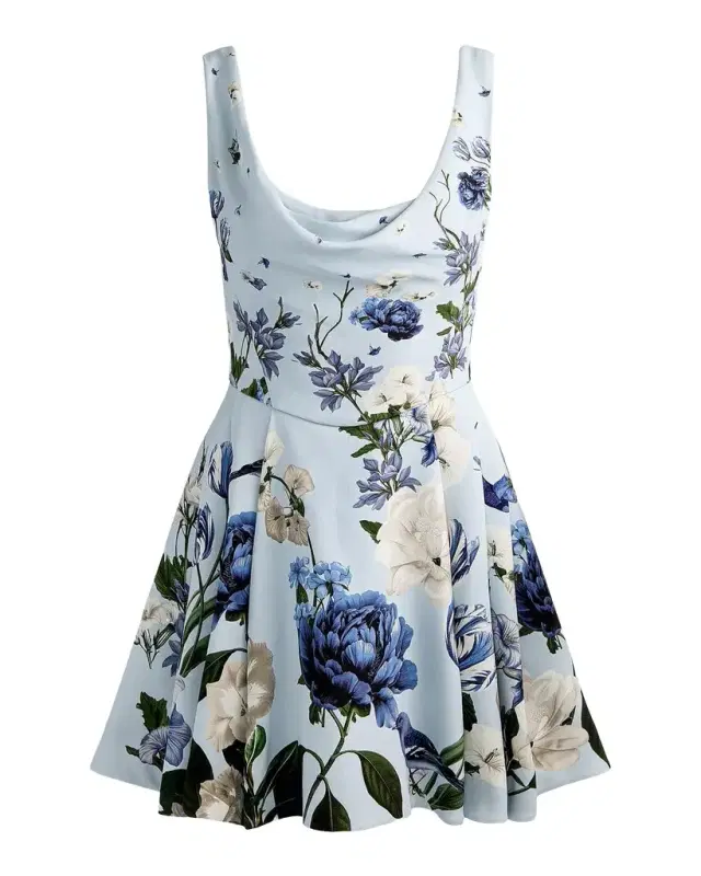 ALICE + OLIVIA Estrella Floral Mini Dress