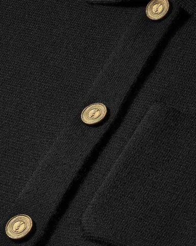 Saint Laurent Wool Polo Cardigan | Thumbnail 3