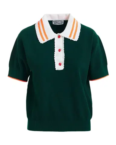 Essentiel Antwerp Kontrast Knitted Polo | Thumbnail 1 Essentiel Antwerp Kontrast Knitted Polo | Thumbnail 1