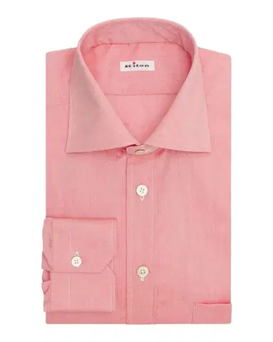 Kiton Men's Solid Cotton Classic-Fit Dress Shirt | Thumbnail 1