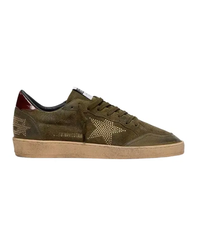 Golden Goose Men 's Ballstar Suede Low-Top Sneakers