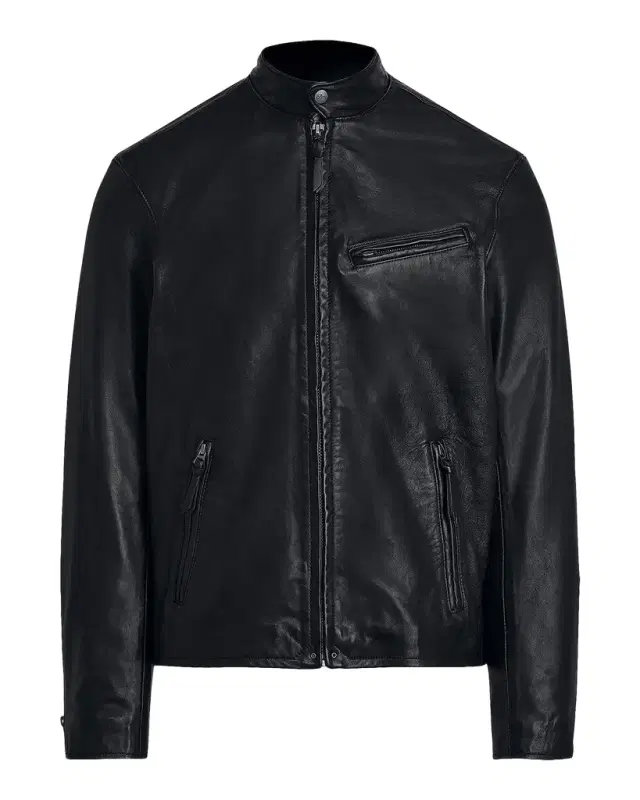 Polo Ralph Lauren Café Leather Racer Jacket