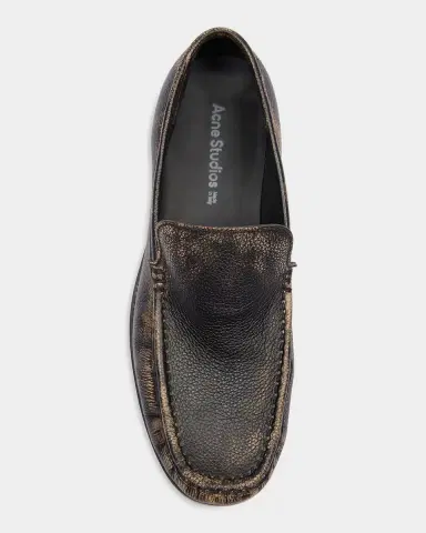 Acne Studios Men's Boafer Light Bob Leather Loafers | Thumbnail 4 Acne Studios Men's Boafer Light Bob Leather Loafers | Thumbnail 4
