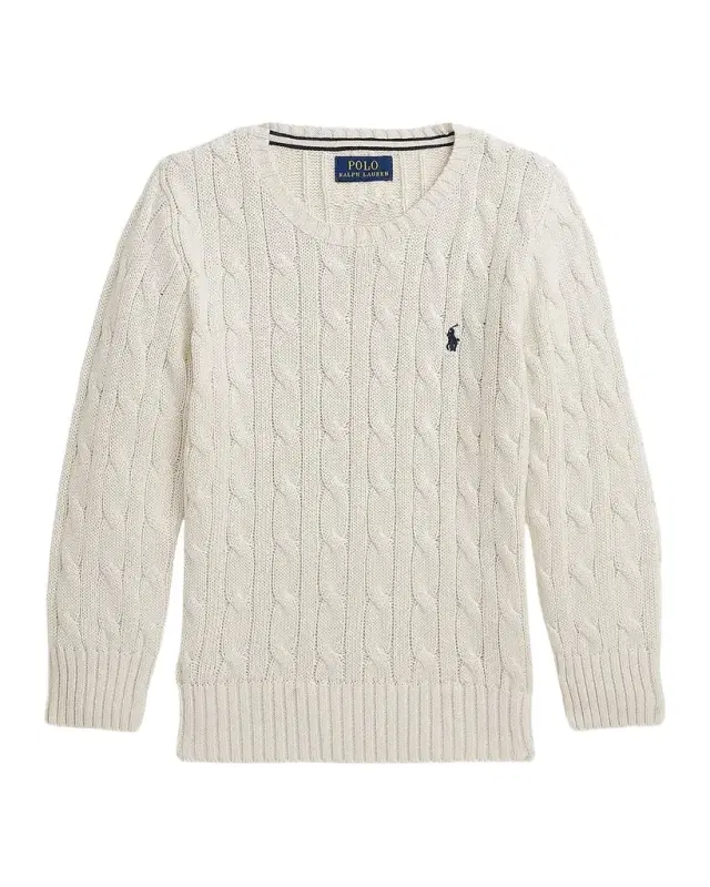 Polo Ralph Lauren Boy 's Combed Cotton Cable-Knit Sweater, Size 2-