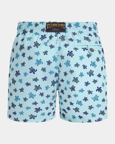 Vilebrequin Men's Mistral Micro Ronde des Tortues Swim Shorts | Thumbnail 4
