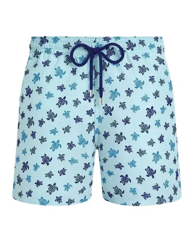 Vilebrequin Men's Mistral Micro Ronde des Tortues Swim Shorts
