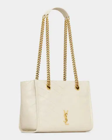 Saint Laurent Small Chevron Leather Niki Shopping Bag | Thumbnail 4 Saint Laurent Small Chevron Leather Niki Shopping Bag | Thumbnail 4