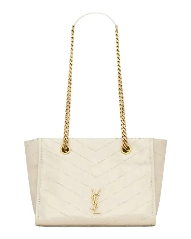 Saint Laurent Small Chevron Leather Niki Shopping Bag