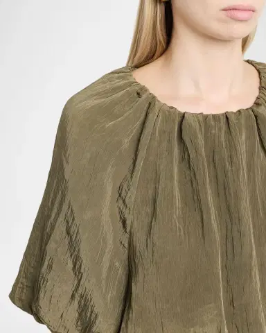 Simkhai Anni Puff-Sleeve Crop Top | Thumbnail 5