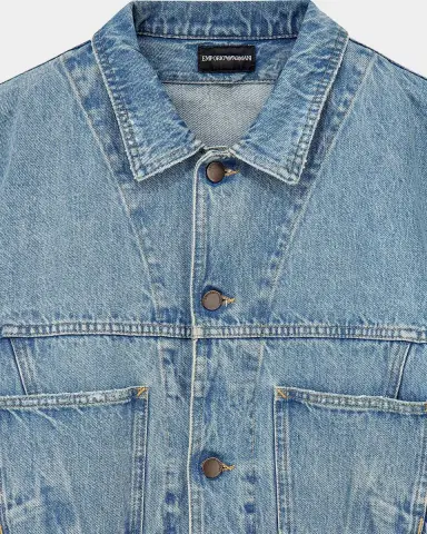 Emporio Armani Men's Oversized Denim Jacket | Thumbnail 4