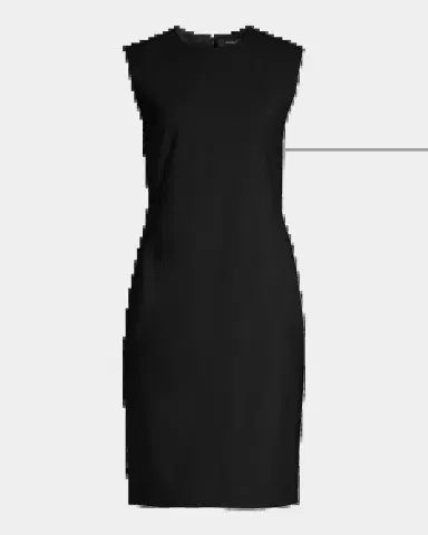 Theory Round Neck Stretch-Wool A-Line Mini Dress | Thumbnail 2 Theory Round Neck Stretch-Wool A-Line Mini Dress | Thumbnail 2