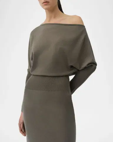 Simkhai Janese Off-Shoulder Midi Dress | Thumbnail 4 Simkhai Janese Off-Shoulder Midi Dress | Thumbnail 4