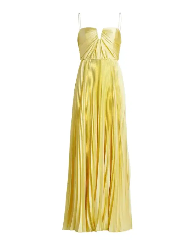 As It May Annna Hammered Satin Gown