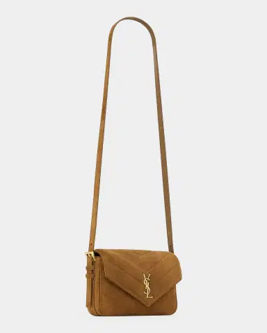 Saint Laurent Loulou Toy Suede Crossbody Bag | Thumbnail 4 Saint Laurent Loulou Toy Suede Crossbody Bag | Thumbnail 4