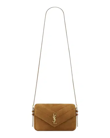 Saint Laurent Loulou Toy Suede Crossbody Bag | Thumbnail 1 Saint Laurent Loulou Toy Suede Crossbody Bag | Thumbnail 1