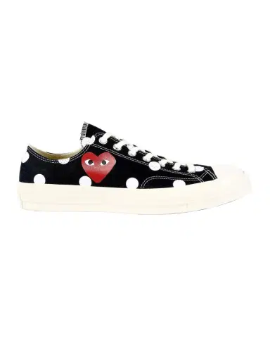 Comme des Garçons Comme des Garçons Play x Converse Polka Dot Low-Top Sneakers | Thumbnail 1 Comme des Garçons Comme des Garçons Play x Converse Polka Dot Low-Top Sneakers | Thumbnail 1