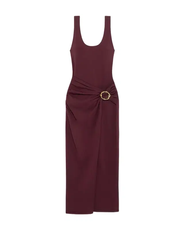 SIMKHAI Genne Draped Tank Dress