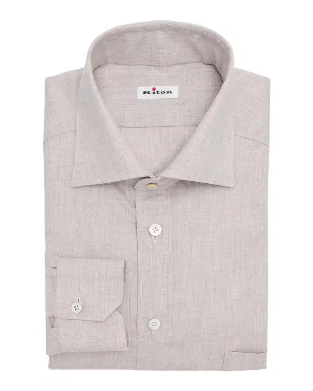 Kiton Men 's Cotton Classic-Fit Dress Shirt