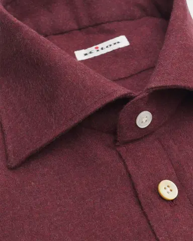 Kiton Men's Cotton Flannel Classic-Fit Dress Shirt | Thumbnail 2 Kiton Men's Cotton Flannel Classic-Fit Dress Shirt | Thumbnail 2