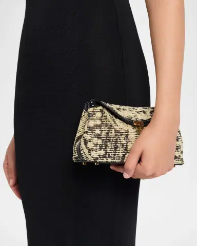 TOTEME T-Lock Mini Paisley Clutch | Thumbnail 2